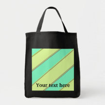 Modern yellow blue diagonal stripes bags