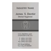 Modernist  Dentist Tooth Designs Business Cards