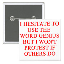 modest genius joke pins