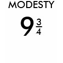 Modesty 9 3/4. Ladies' Fitted Short Sleeve T-Shirt