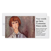 Modigliani portrait Young Girl in Striped Blouse