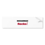 Mohammad Rocks bumper stickers