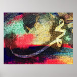 Mohammed (pbuh), modern calligraphy... poster