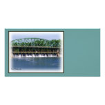 Mohawk River and Lock 8 Photocard