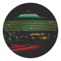 Moi Building, Riyadh, capital of Saudi Arabia Round Stickers