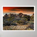 Mojave Desert at Sunset Print