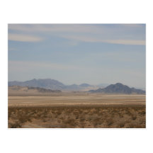 Mojave desert postcard