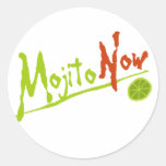 Mojito Now Round Sticker