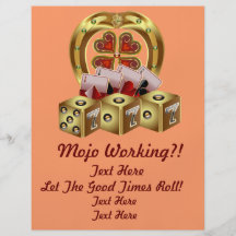 Mojo Fast Luck  Mojo Workin! Personalised Flyer