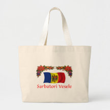 Moldova Christmas Canvas Bags