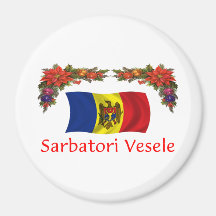 Moldova Christmas Fridge Magnets