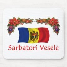 Moldova Christmas Mouse Pad