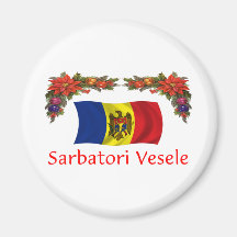 Moldova Christmas Refrigerator Magnet