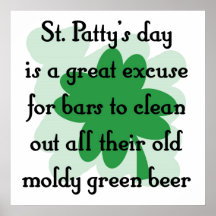 moldy green beer posters