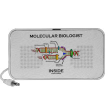 Molecular Biologist Inside (DNA Replication) Laptop Speaker