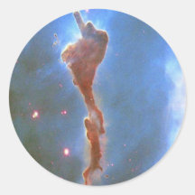 Molecular Cloud Round Stickers