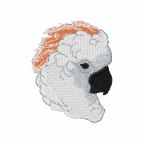 Mollucan Cockatoo Embroidered Polo Shirt