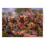 Molly Pitcher Firing Cannon at Battle of Monmouth cards