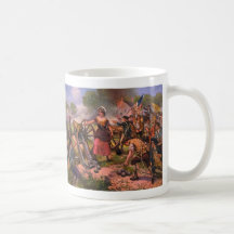 Molly Pitcher Firing Cannon at Battle of Monmouth Mug
