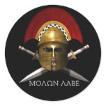 Molon Labe Spartan Skull stickers