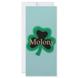 Molony Family rack cards