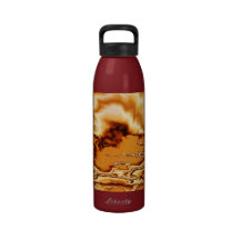 Molten Gold Clouds Water Bottle