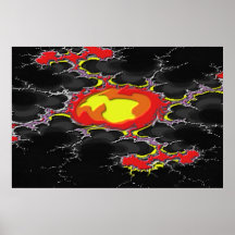 Molten Lava Fratal Print