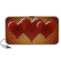 Molten Metal Heart Design Notebook Speakers
