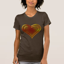 Molten Metal Heart Design Shirt