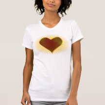 Molten Metal Heart Design T-shirt