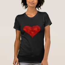 Molten Metal Heart Design Tshirts