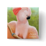 Moluccan Cockatoo Pin buttons