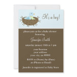 Mom and Baby Birds Shower Invitations