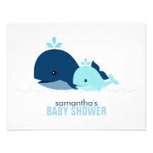 Mom and Baby Whale Mom Advice Cards {blue}