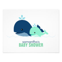 Mom and Baby Whale Mom Advice Cards {green}