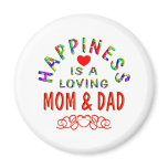 Mom & Dad Happiness Fridge Magnets