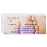 MOM Holding A Baby Foot Gift Certificate Rack Card rack cards