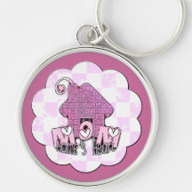 MOM HOME'S HEART KEYCHAIN