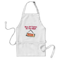 MOM of TRIPLETS on the edge aprons