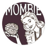 Mombie Retro Zombie stickers