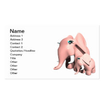 Momma Elephant Business Card Template