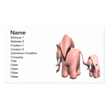 Momma Elephant Business Card Templates