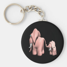 Momma Elephant Keychain