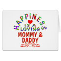 Mommy & Daddy Happiness cards