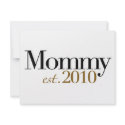 Mommy Est 2010 invitations