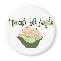 MOMMYS LIL ANGELS twins magnets