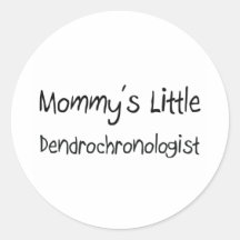 Mommys Little Dendrochronologist Sticker