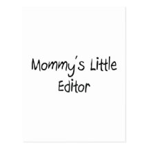 Mommys Little Editor Postcard