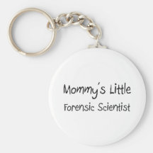 Mommys Little Forensic Scientist Keychains
