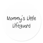 Mommys Little Lifeguard stickers